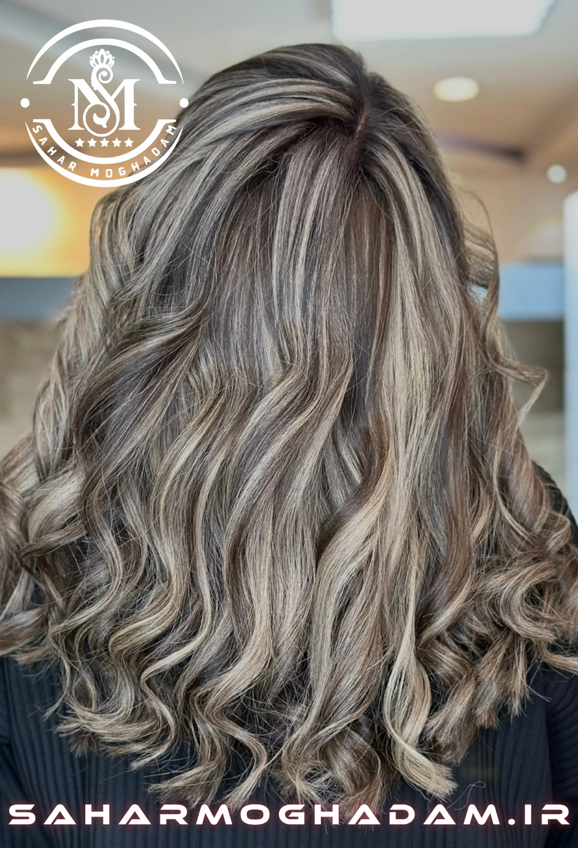 نمونه کار خدمات رنگ، لایت و احیا مو