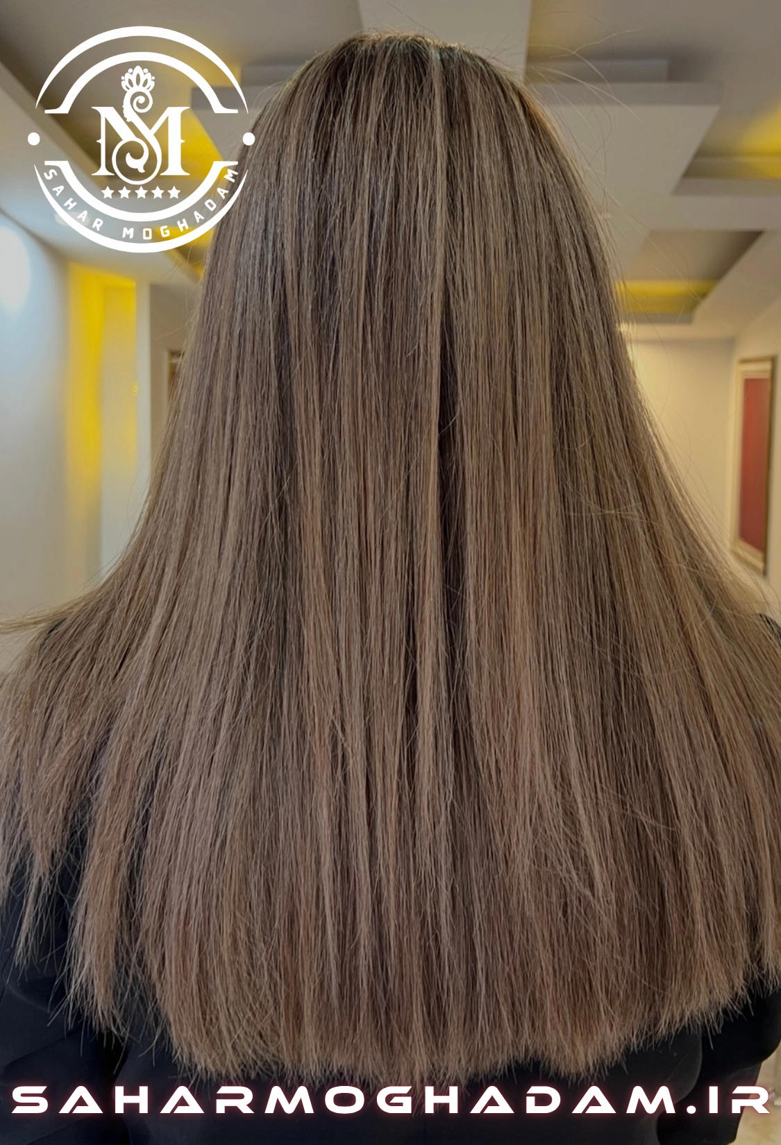 نمونه کار خدمات رنگ، لایت و احیا مو