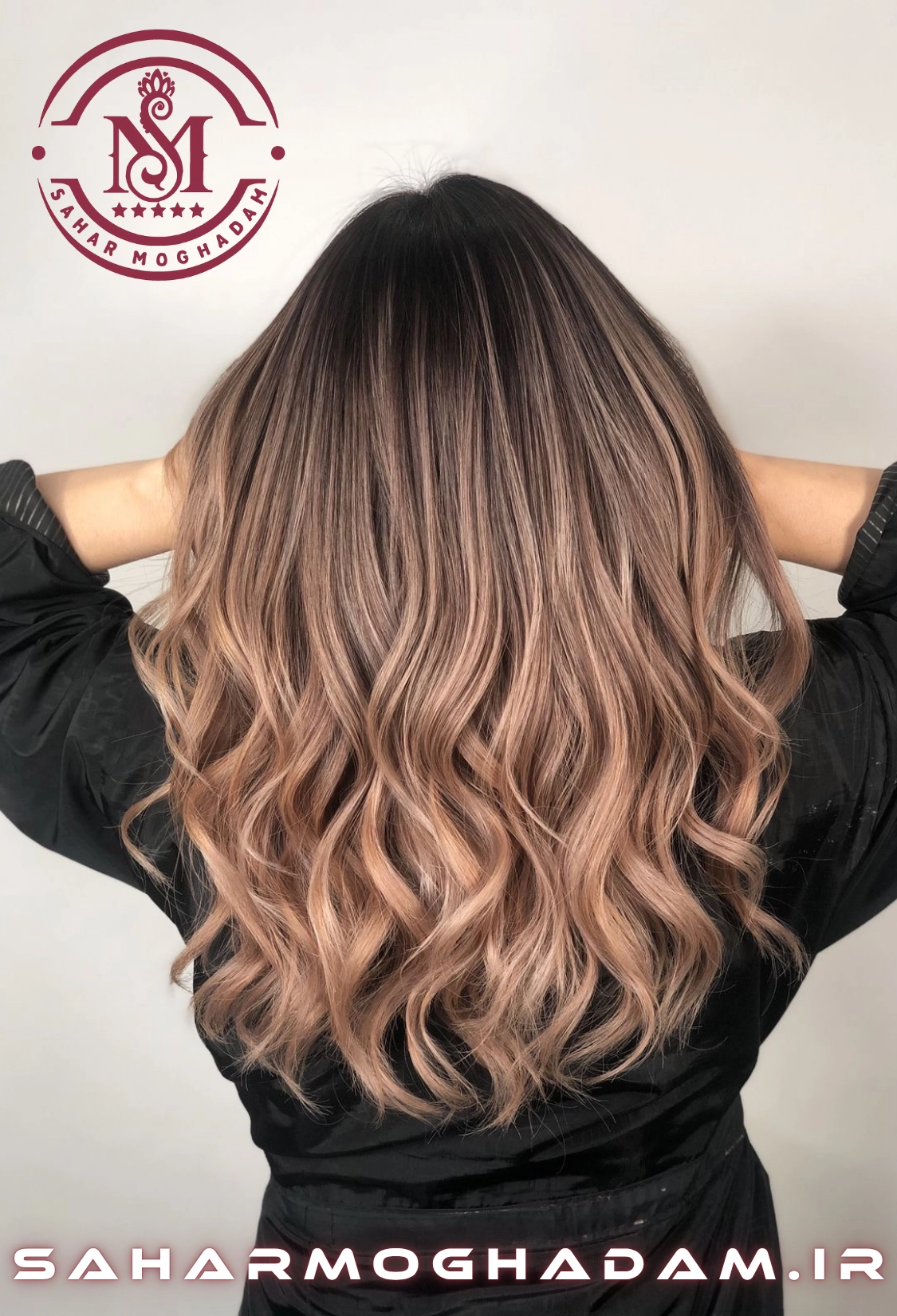 نمونه کار خدمات رنگ، لایت و احیا مو