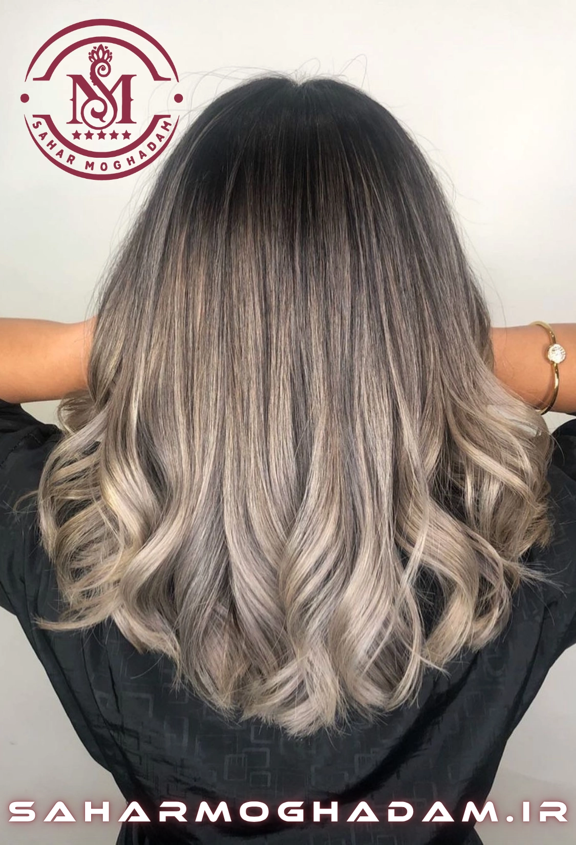 نمونه کار خدمات رنگ، لایت و احیا مو