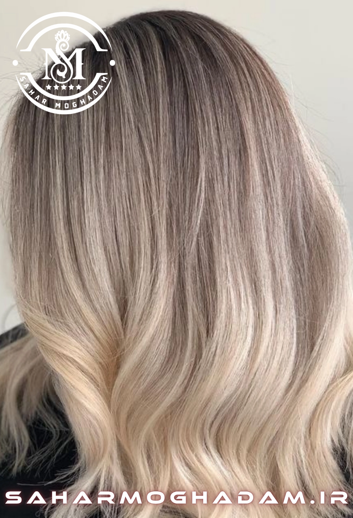 نمونه کار خدمات رنگ، لایت و احیا مو